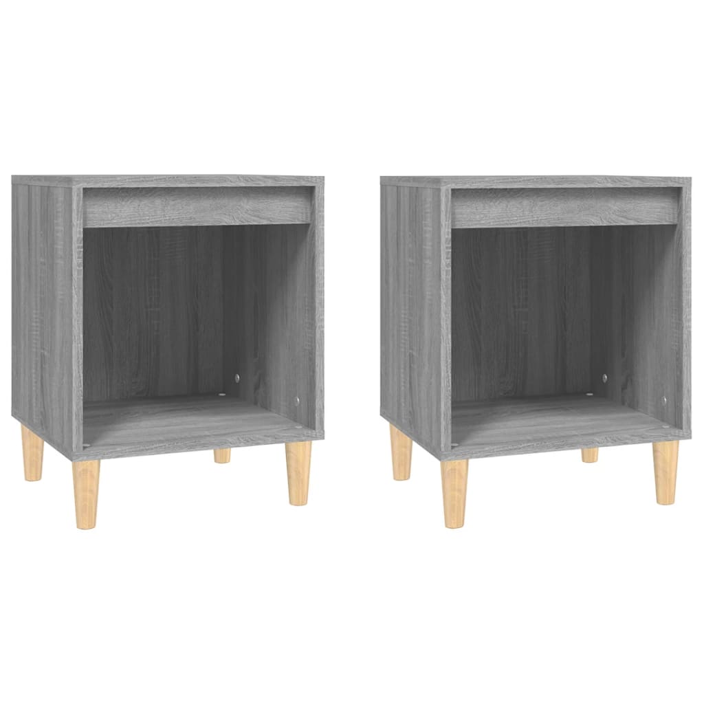 Yöpöydät 2 kpl harmaa Sonoma 40x35x50 cm - Sisustajankoti.fi