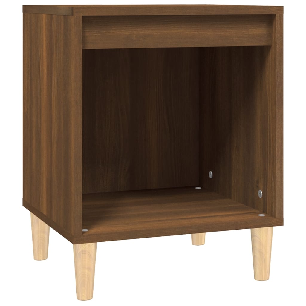 Yöpöydät 2 kpl ruskea tammi 40x35x50 cm - Sisustajankoti.fi