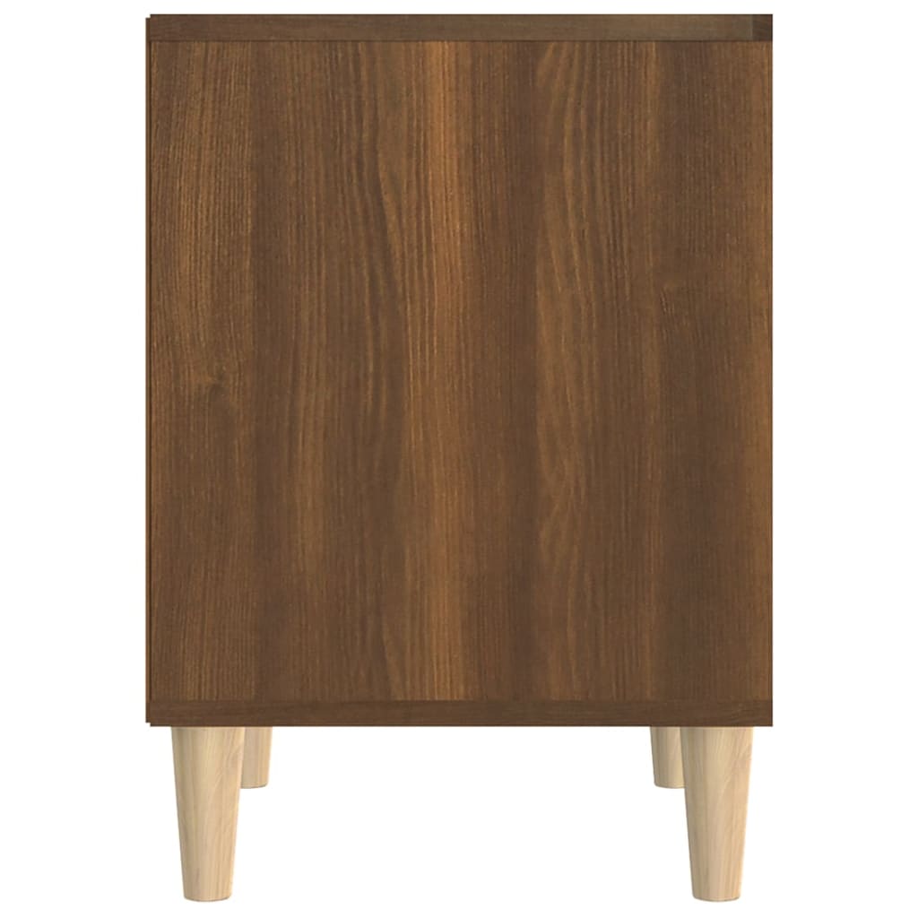 Yöpöydät 2 kpl ruskea tammi 40x35x50 cm - Sisustajankoti.fi