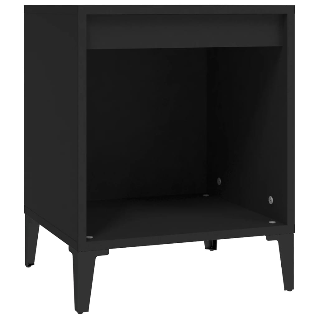 Yöpöydät 2 kpl musta 40x35x50 cm - Sisustajankoti.fi