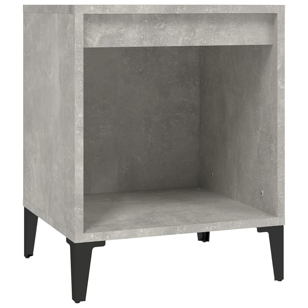 Yöpöydät 2 kpl betoninharmaa 40x35x50 cm - Sisustajankoti.fi