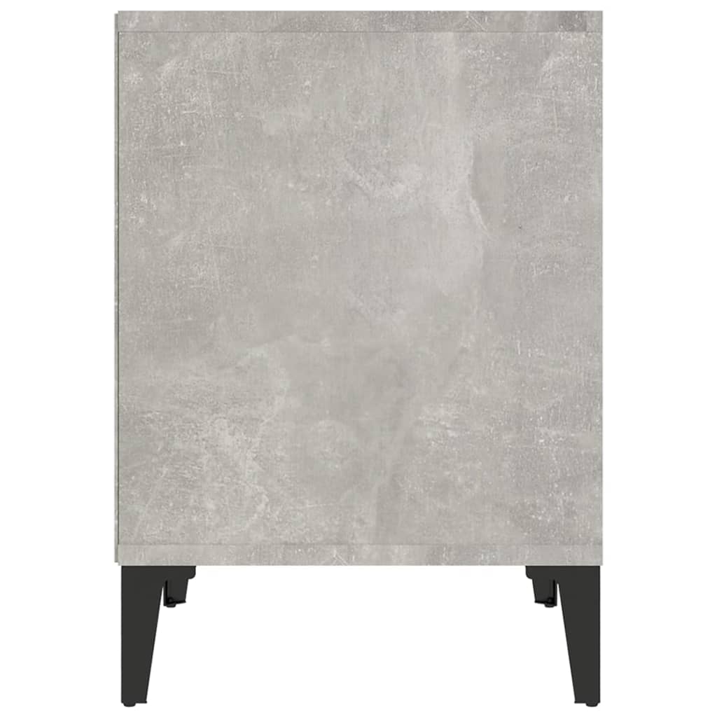 Yöpöydät 2 kpl betoninharmaa 40x35x50 cm - Sisustajankoti.fi