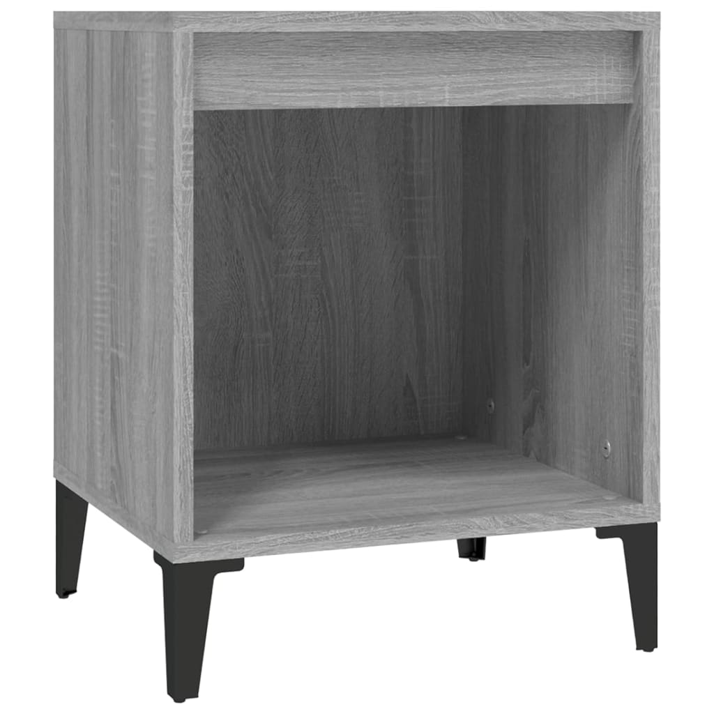 Yöpöydät 2 kpl harmaa Sonoma 40x35x50 cm - Sisustajankoti.fi