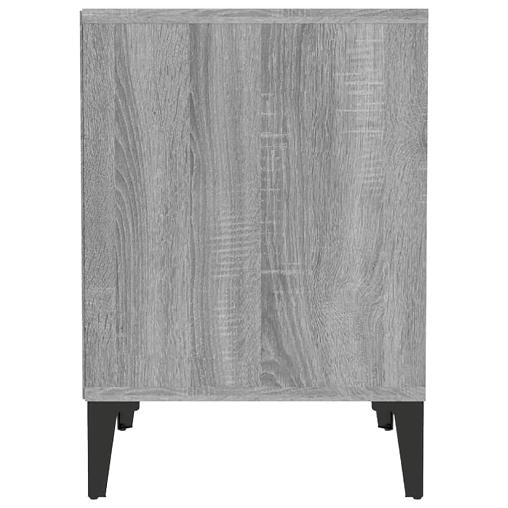 Yöpöydät 2 kpl harmaa Sonoma 40x35x50 cm - Sisustajankoti.fi