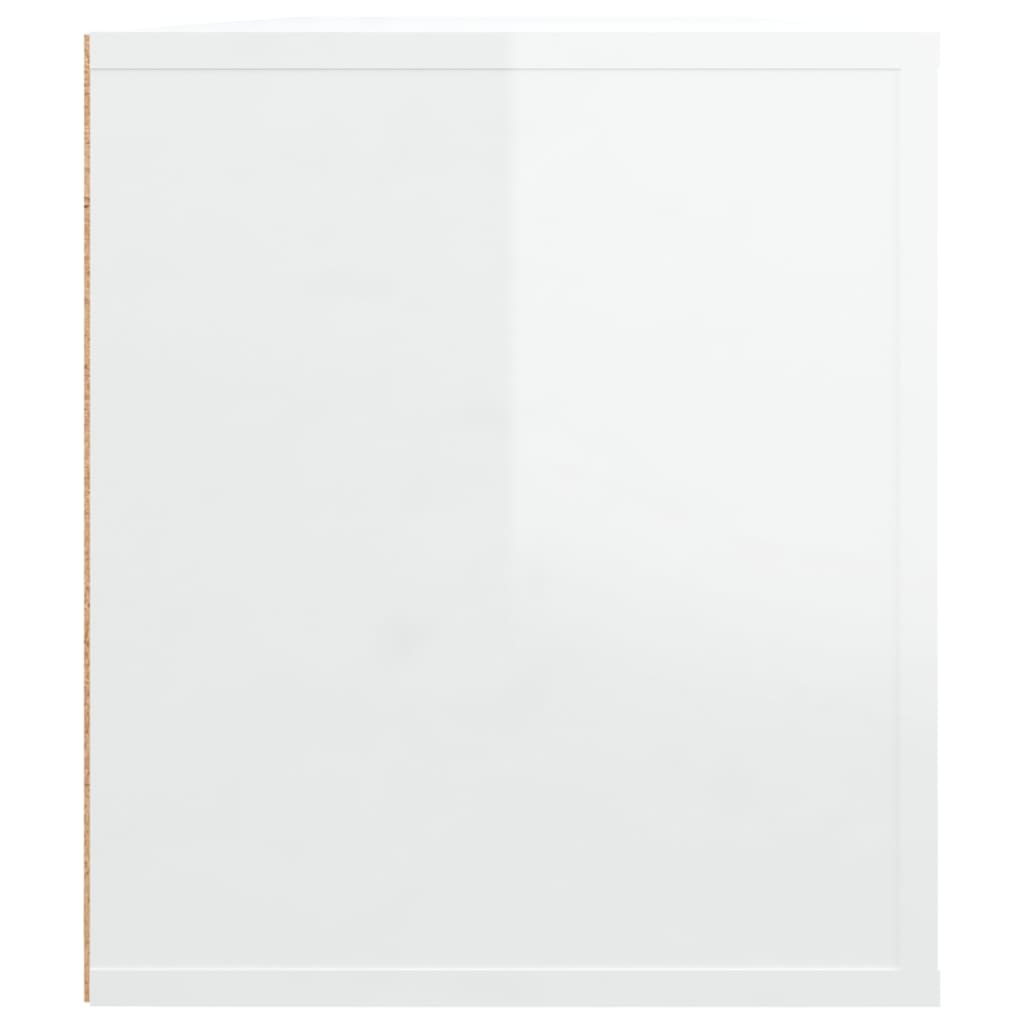 TV-taso korkeakiilto valkoinen 100x35x40 cm tekninen puu - Sisustajankoti.fi