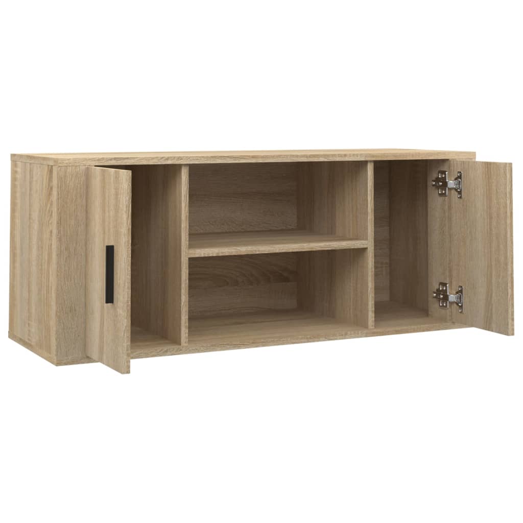 TV-taso Sonoma-tammi 100x35x40 cm tekninen puu - Sisustajankoti.fi