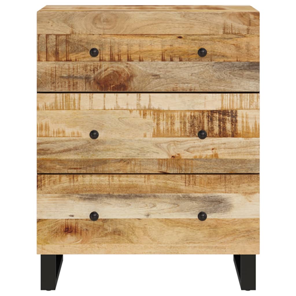 Senkit 2 kpl 60x33x75 cm karkea mangopuu - Sisustajankoti.fi
