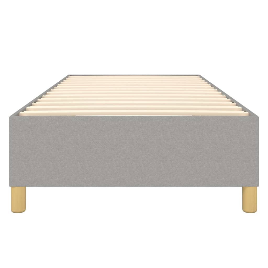 Pussijousi jenkkisänky vaaleanharmaa 90x190 3FT Single kangas - Sisustajankoti.fi