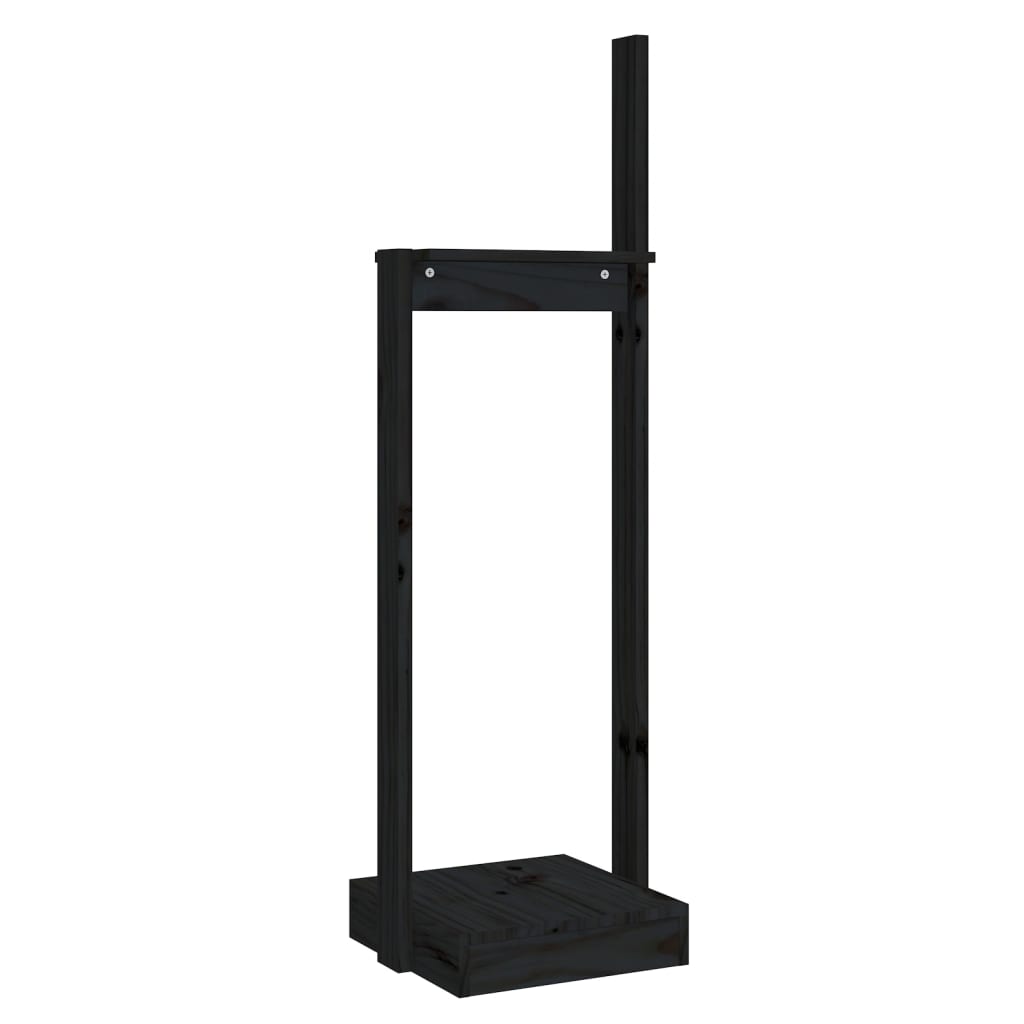 Klapiteline musta 33,5x30x110 cm täysi mänty - Sisustajankoti.fi