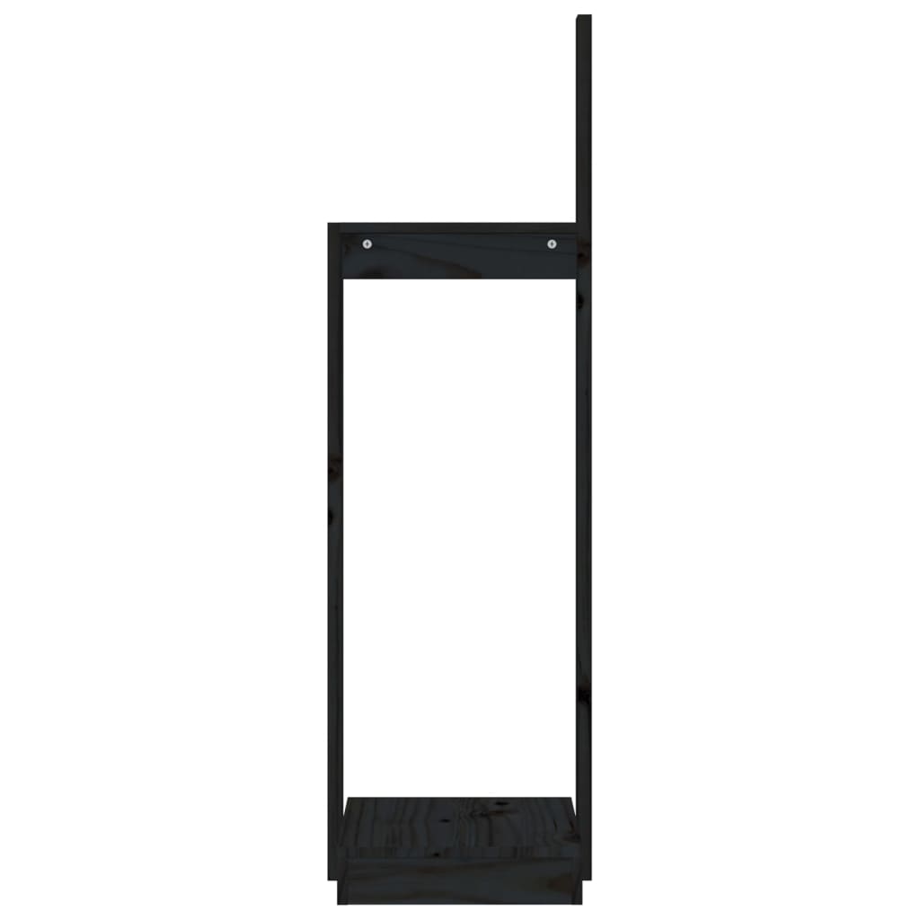 Klapiteline musta 33,5x30x110 cm täysi mänty - Sisustajankoti.fi