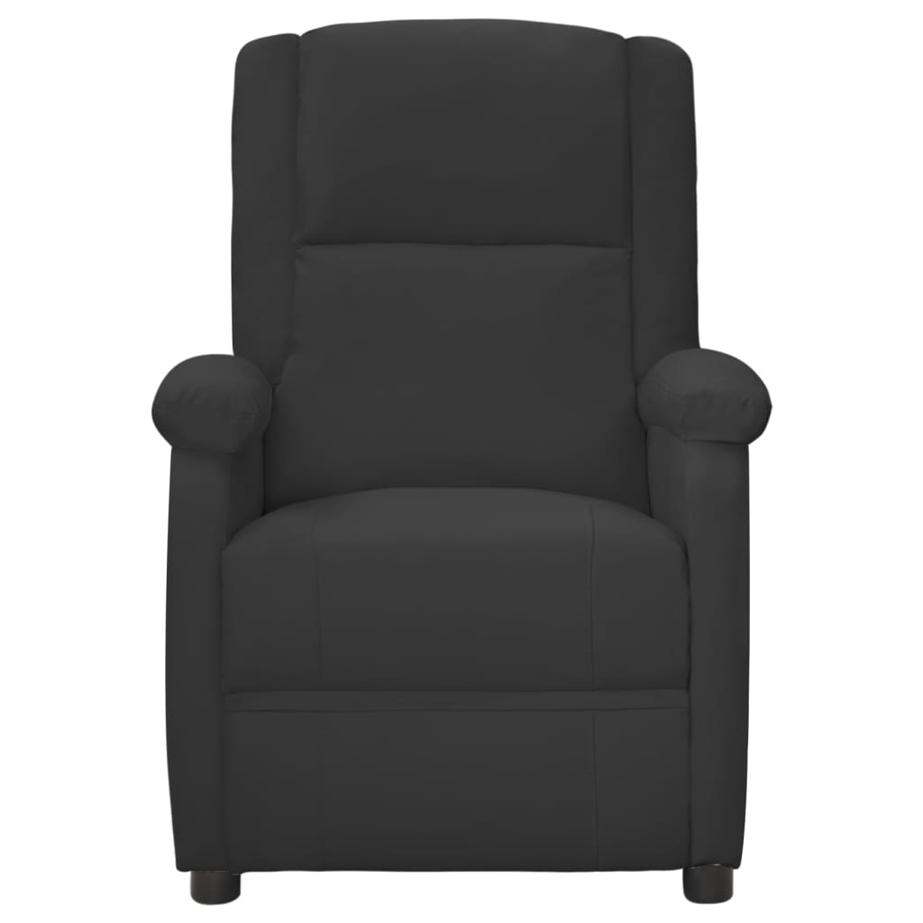 Nojatuoli musta keinonahka - Sisustajankoti.fi