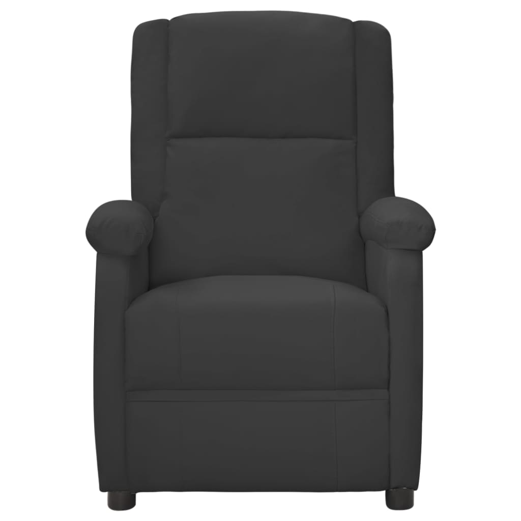 Nojatuoli harmaa keinonahka - Sisustajankoti.fi