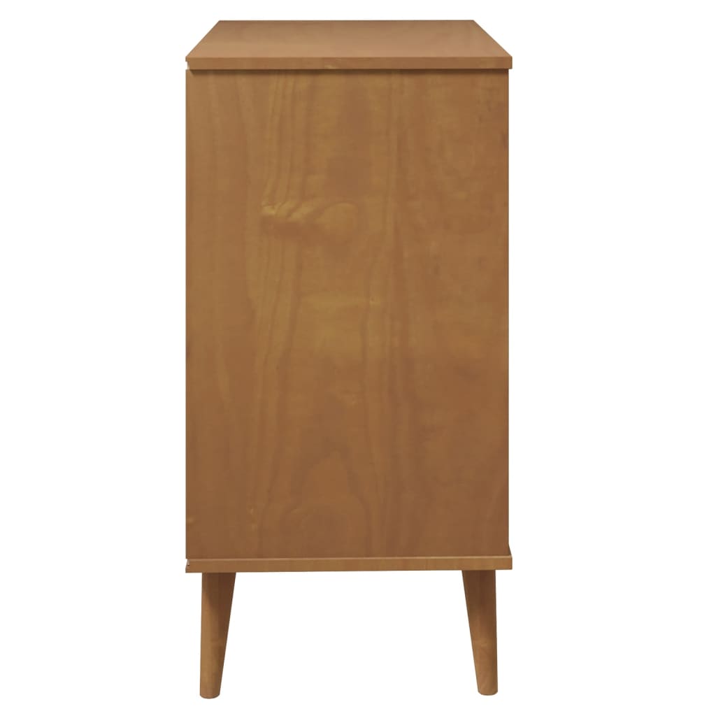 Kaappi MOLDE ruskea 80x40x80 cm täysi mänty - Sisustajankoti.fi