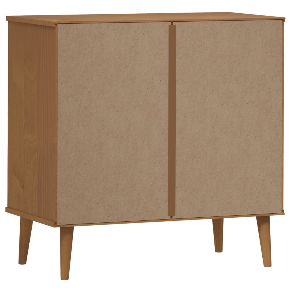 Kaappi MOLDE ruskea 80x40x80 cm täysi mänty - Sisustajankoti.fi