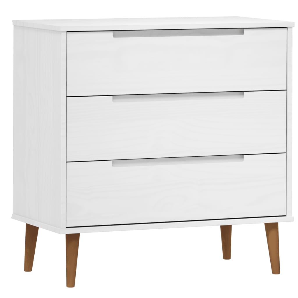 Kaappi MOLDE valkoinen 80x40x80 cm täysi mänty - Sisustajankoti.fi