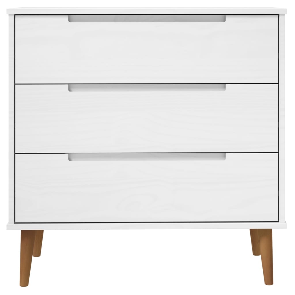 Kaappi MOLDE valkoinen 80x40x80 cm täysi mänty - Sisustajankoti.fi