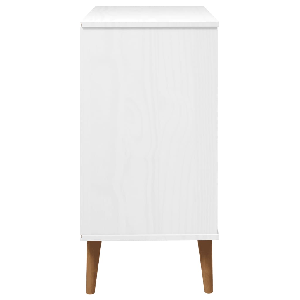 Kaappi MOLDE valkoinen 80x40x80 cm täysi mänty - Sisustajankoti.fi