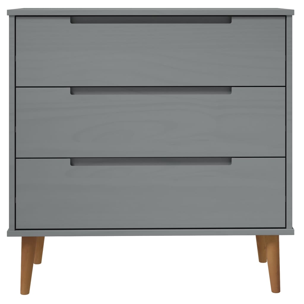 Kaappi MOLDE harmaa 80x40x80 cm täysi mänty - Sisustajankoti.fi
