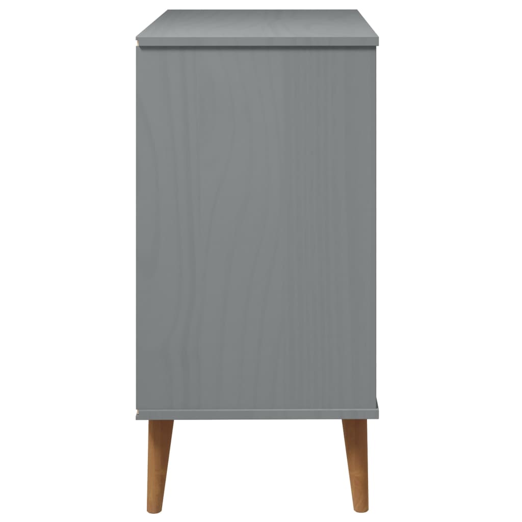 Kaappi MOLDE harmaa 80x40x80 cm täysi mänty - Sisustajankoti.fi