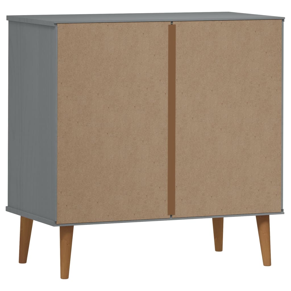 Kaappi MOLDE harmaa 80x40x80 cm täysi mänty - Sisustajankoti.fi