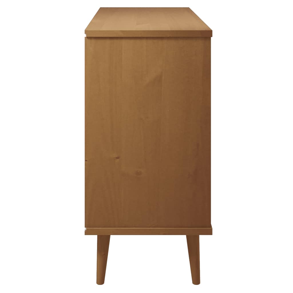 Sivupöytä MOLDE ruskea 113x40x80 cm täysi mänty - Sisustajankoti.fi