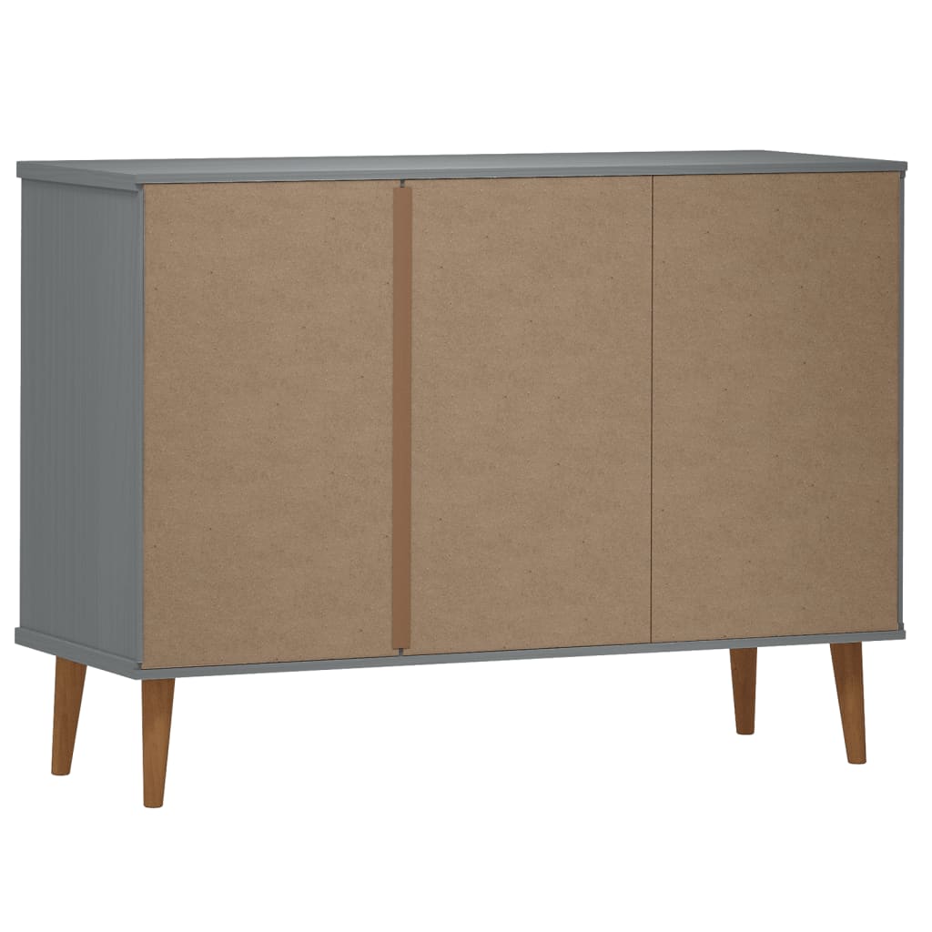 Sivupöytä MOLDE harmaa 113x40x80 cm täysi mänty - Sisustajankoti.fi