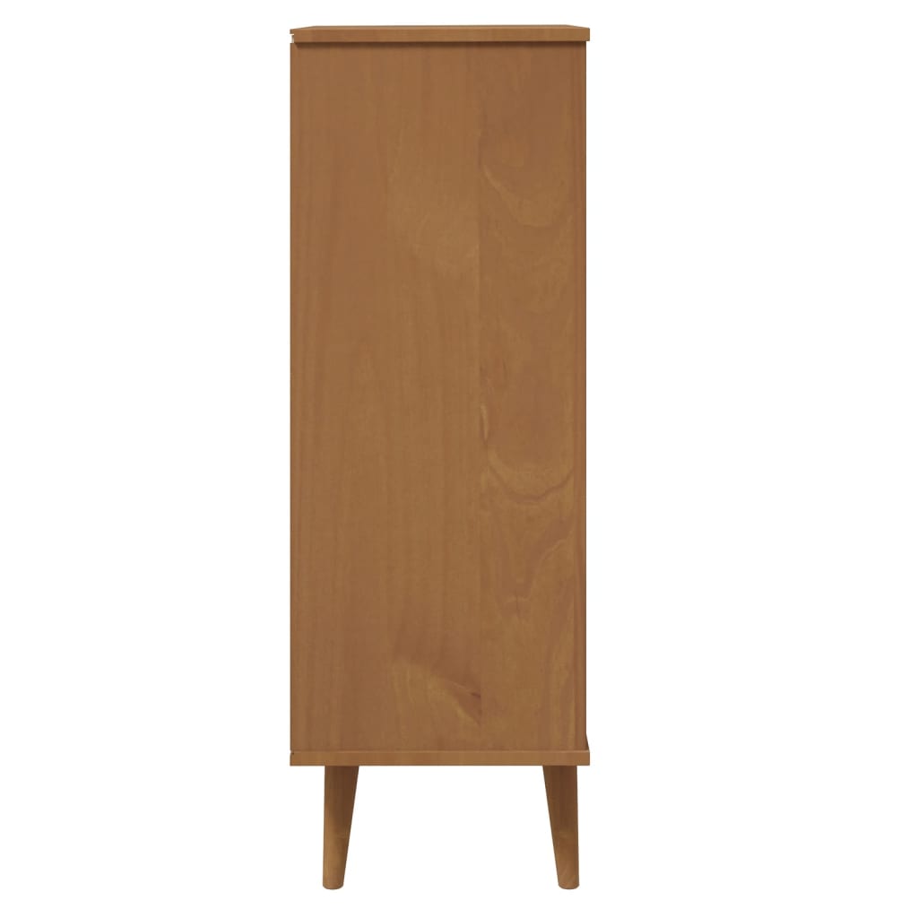 Kenkäkaappi MOLDE ruskea 59,5x35x103 cm täysi mänty - Sisustajankoti.fi