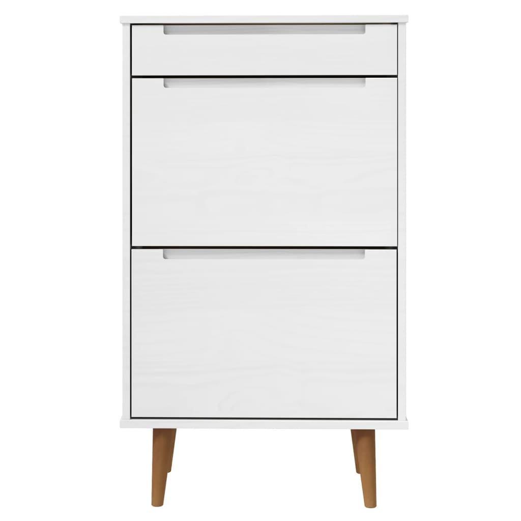 Kenkäkaappi MOLDE valkoinen 59,5x35x103 cm täysi mänty - Sisustajankoti.fi