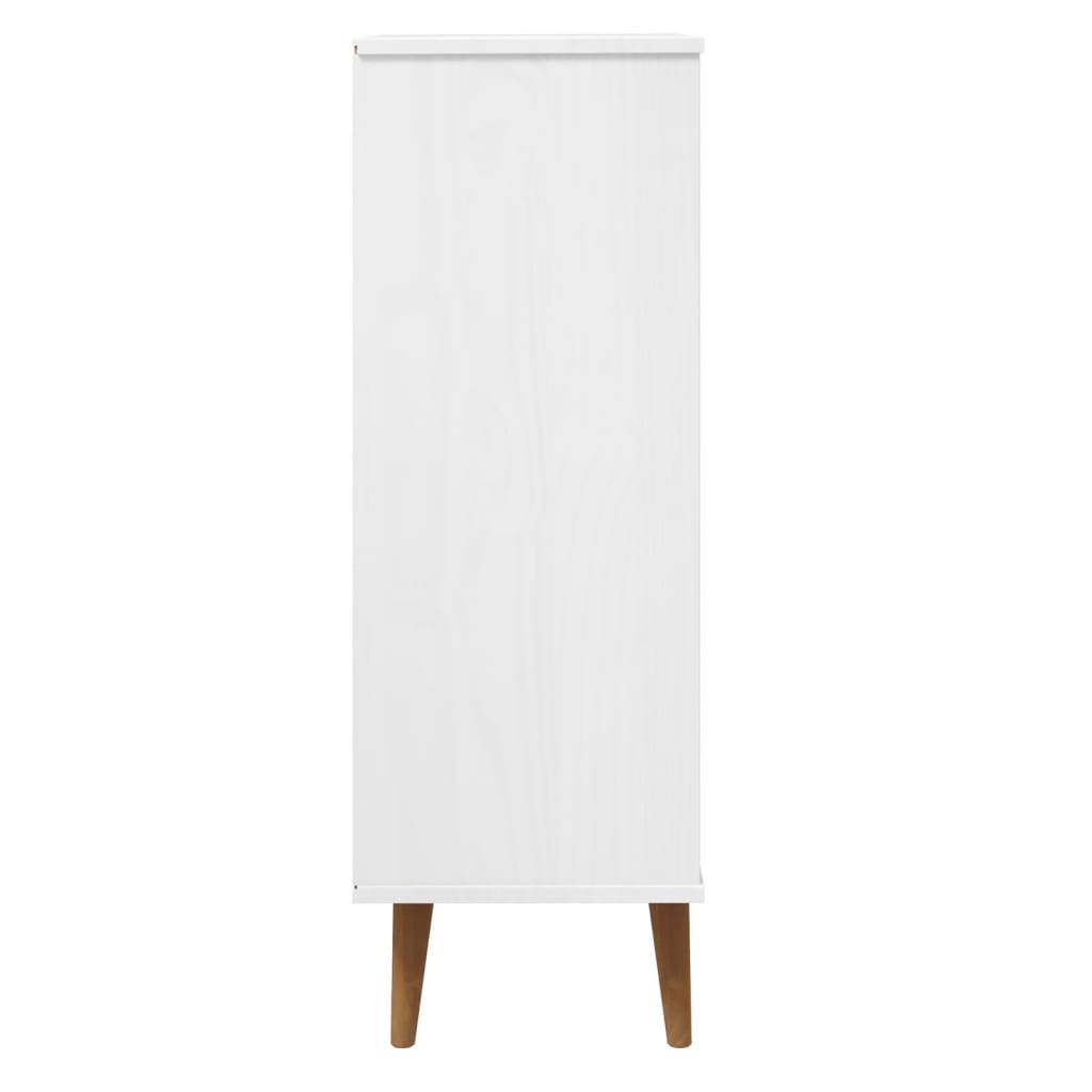 Kenkäkaappi MOLDE valkoinen 59,5x35x103 cm täysi mänty - Sisustajankoti.fi