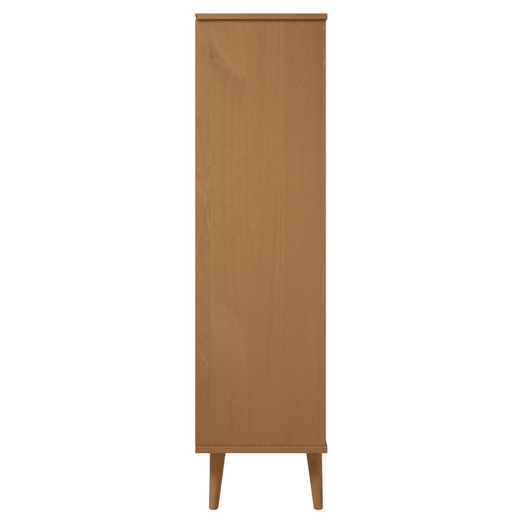 Kirjahylly MOLDE ruskea 60x35x133,5 cm täysi mänty - Sisustajankoti.fi