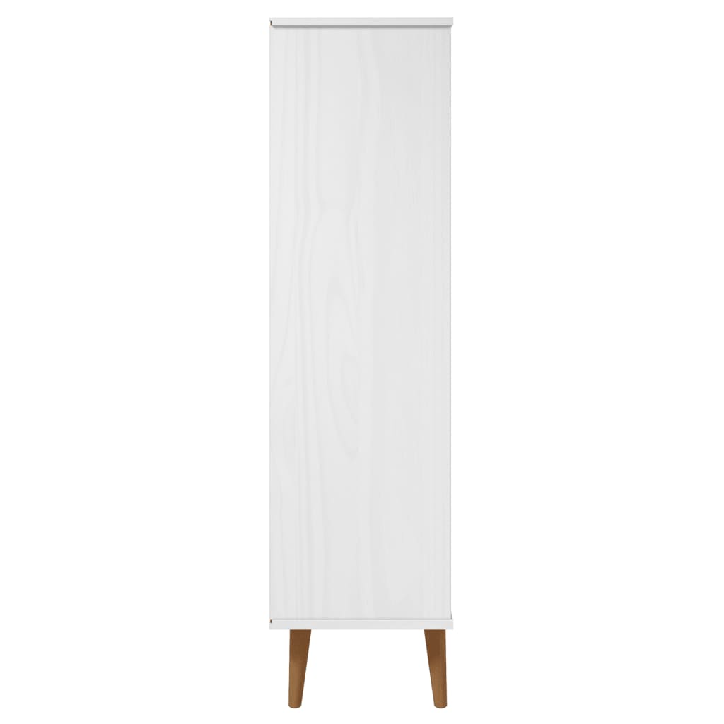 Kirjahylly MOLDE valkoinen 60x35x133,5 cm täysi mänty - Sisustajankoti.fi