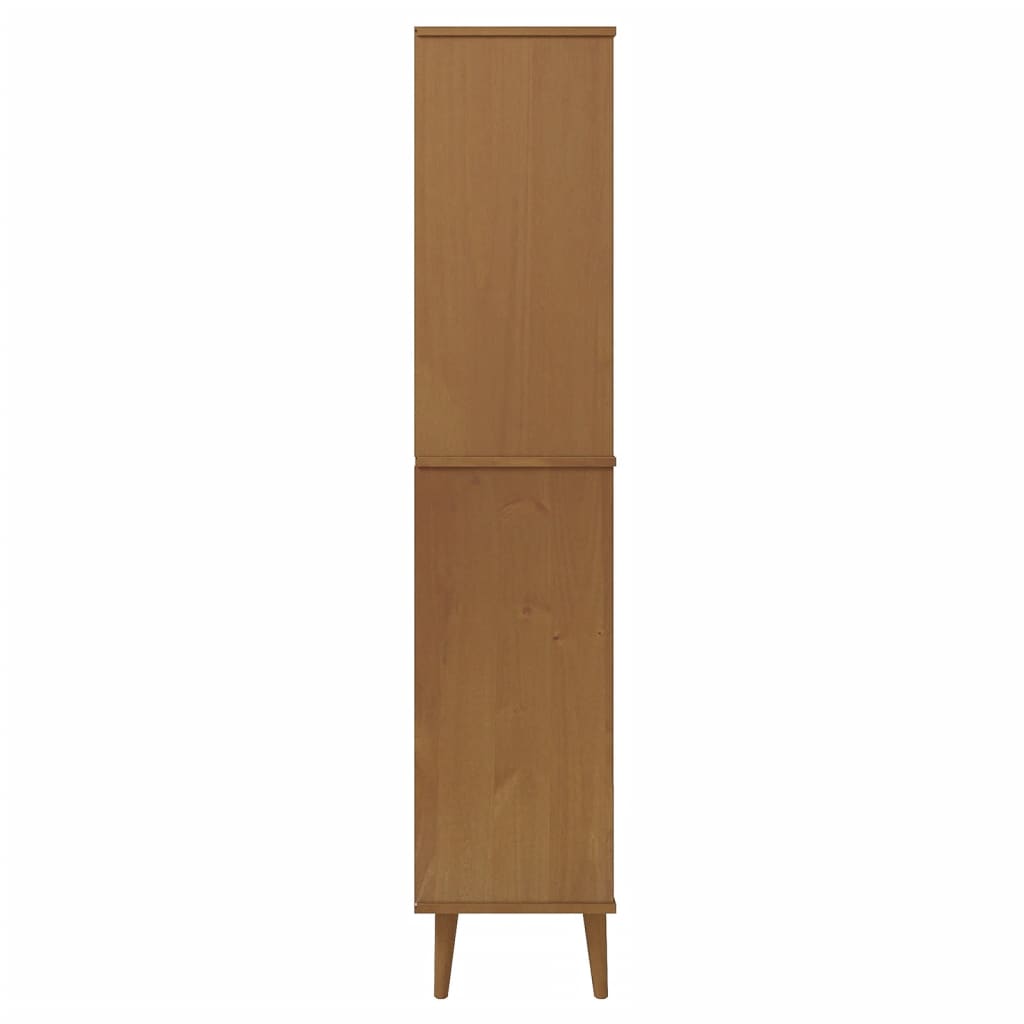 Kirjahylly MOLDE ruskea 85x35x170,5 cm täysi mänty - Sisustajankoti.fi