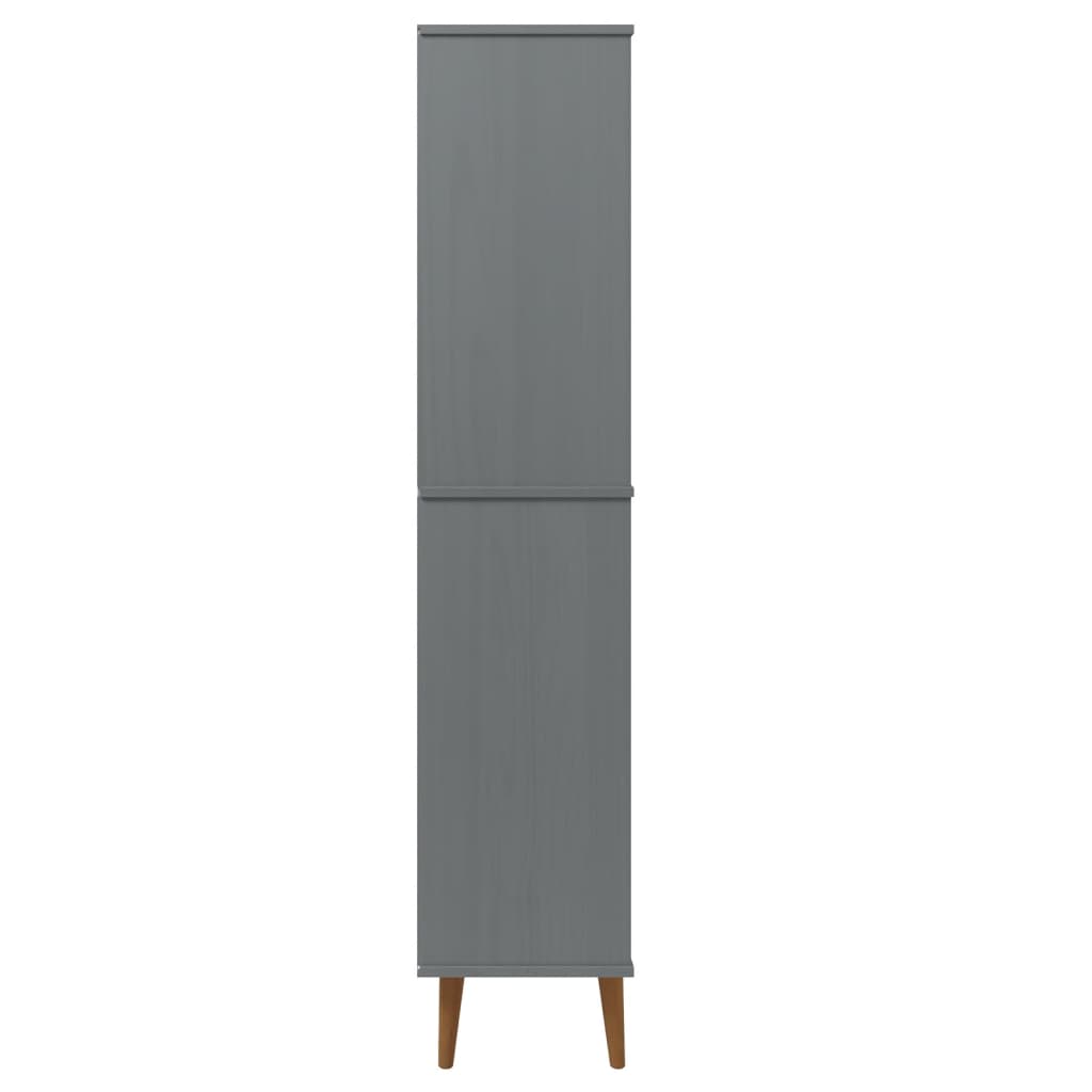Kirjahylly MOLDE harmaa 85x35x170,5 cm täysi mänty - Sisustajankoti.fi