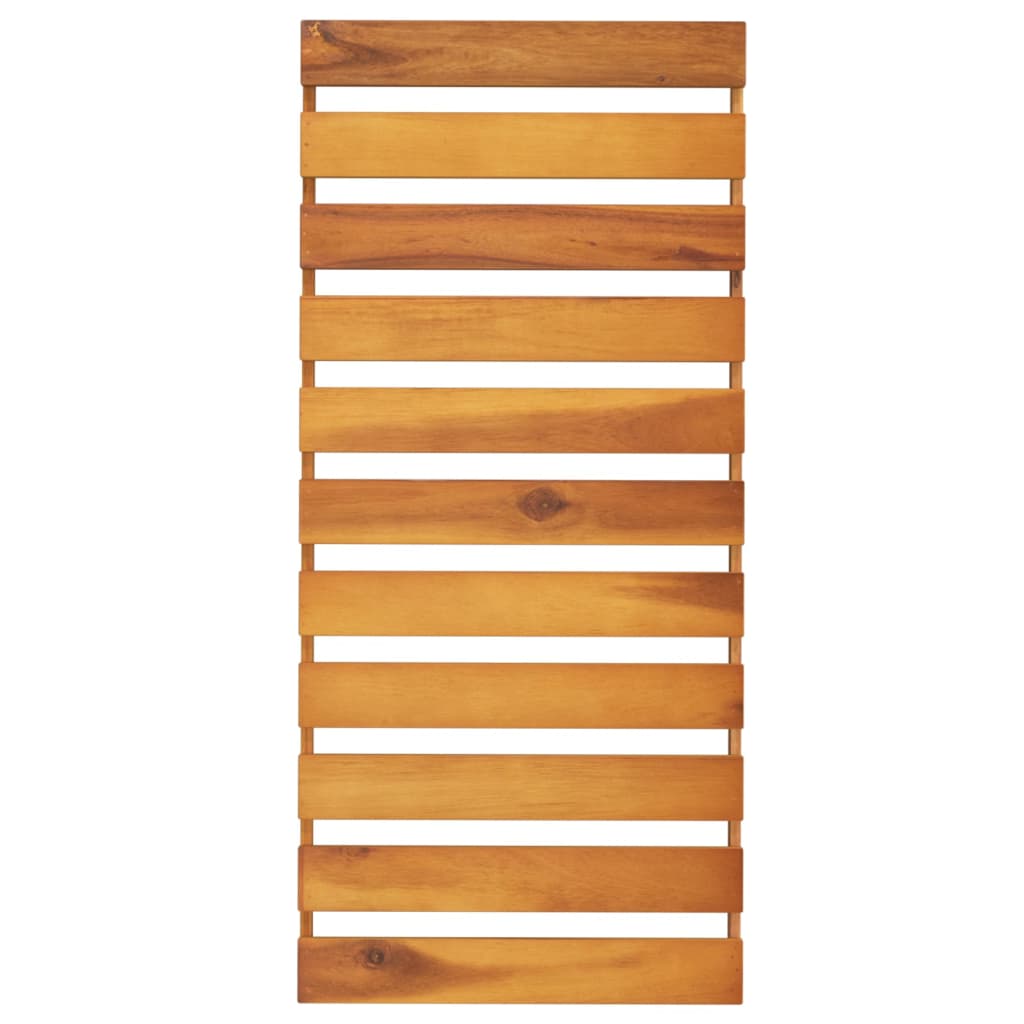 3-tasoinen Taitettava hylly ruskea 70x31x63 cm täysi akasiapuu - Sisustajankoti.fi