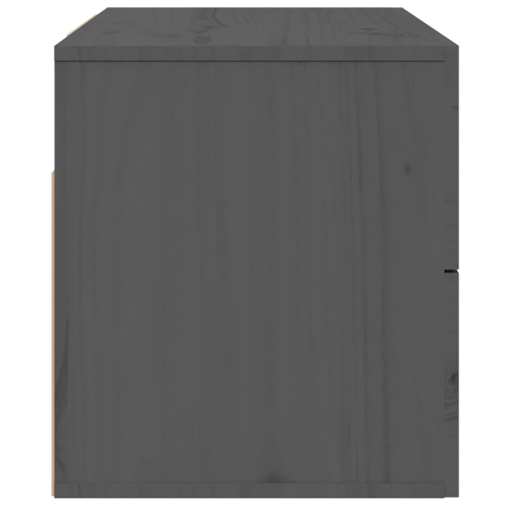 Seinäkiinnitettävät yöpöydät 2 kpl harmaa 50x36x40 cm - Sisustajankoti.fi