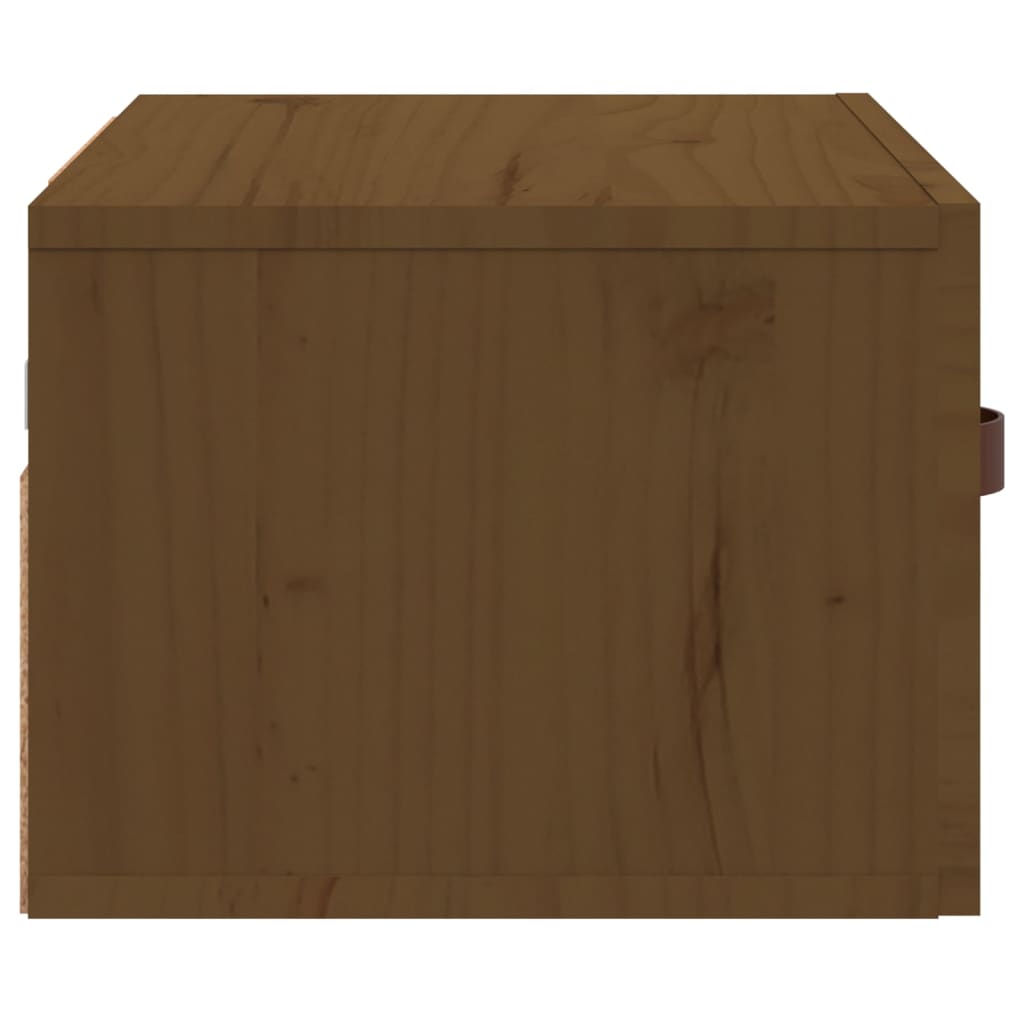 Seinäkiinnitettävät yöpöydät hunajanruskea 40x29,5x22 cm - Sisustajankoti.fi