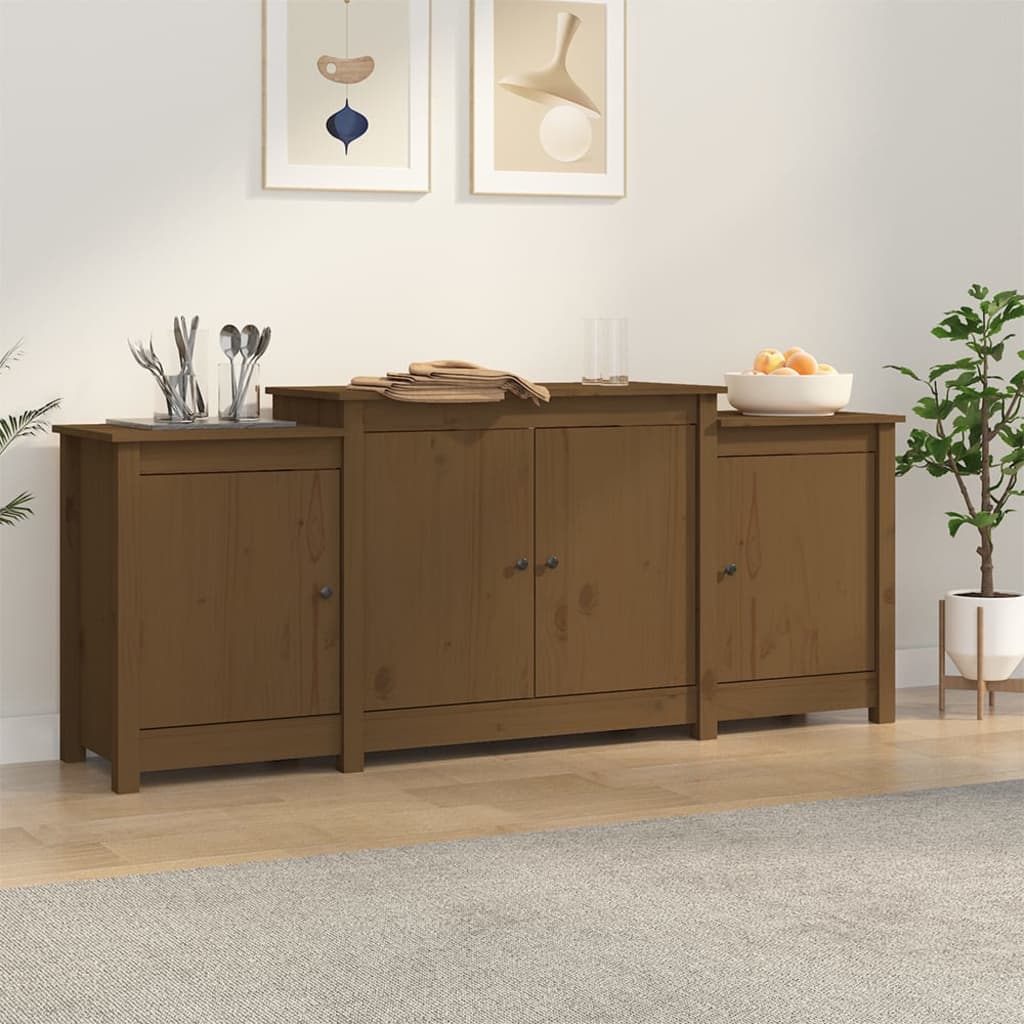 Senkki hunajanruskea 164x37x68 cm täysi mänty - Sisustajankoti.fi