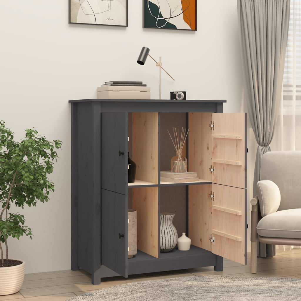 Senkki harmaa 83x41,5x100 cm täysi mänty - Sisustajankoti.fi