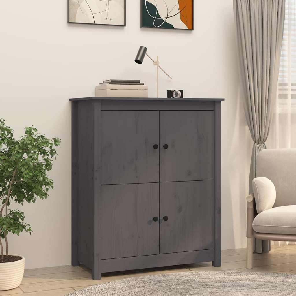 Senkki harmaa 83x41,5x100 cm täysi mänty - Sisustajankoti.fi