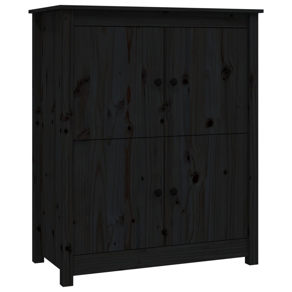 Senkki musta 83x41,5x100 cm täysi mänty - Sisustajankoti.fi
