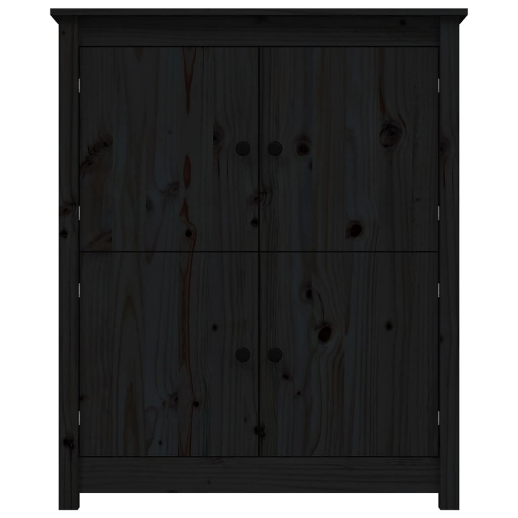Senkki musta 83x41,5x100 cm täysi mänty - Sisustajankoti.fi