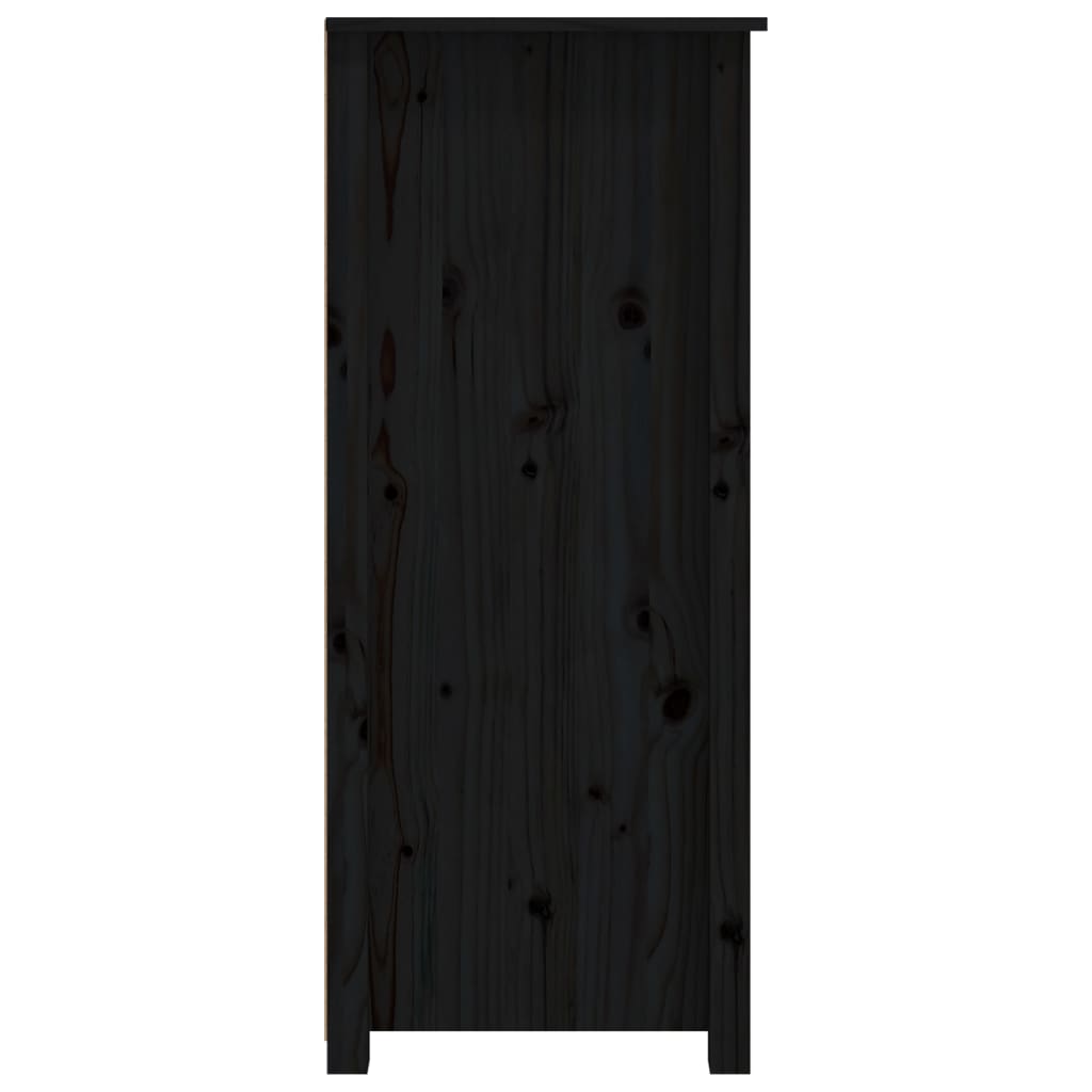 Senkki musta 83x41,5x100 cm täysi mänty - Sisustajankoti.fi