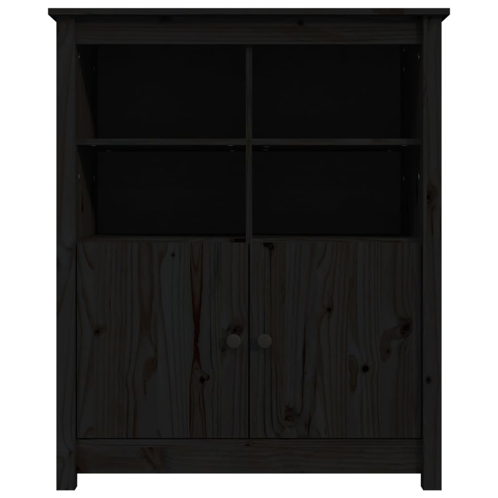 Senkki musta 83x41,5x100 cm täysi mänty - Sisustajankoti.fi