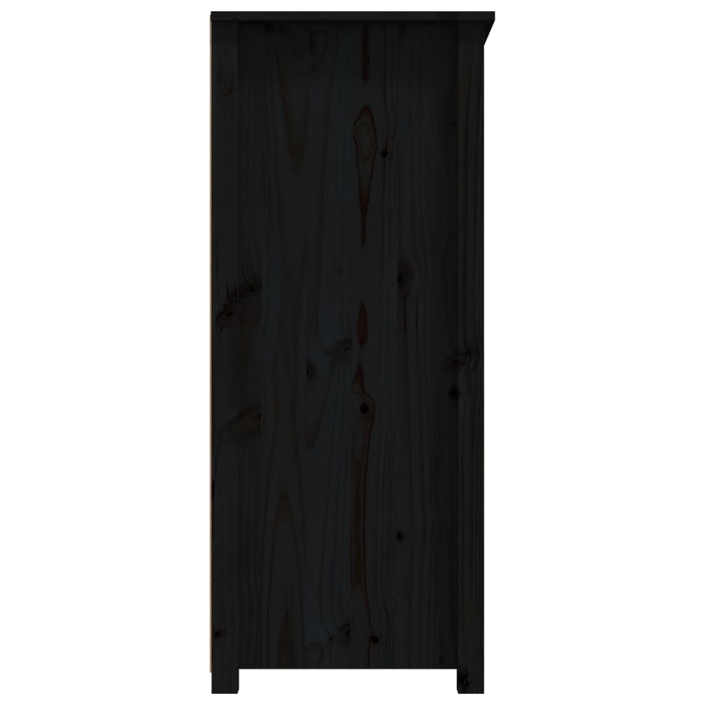Senkki musta 83x41,5x100 cm täysi mänty - Sisustajankoti.fi