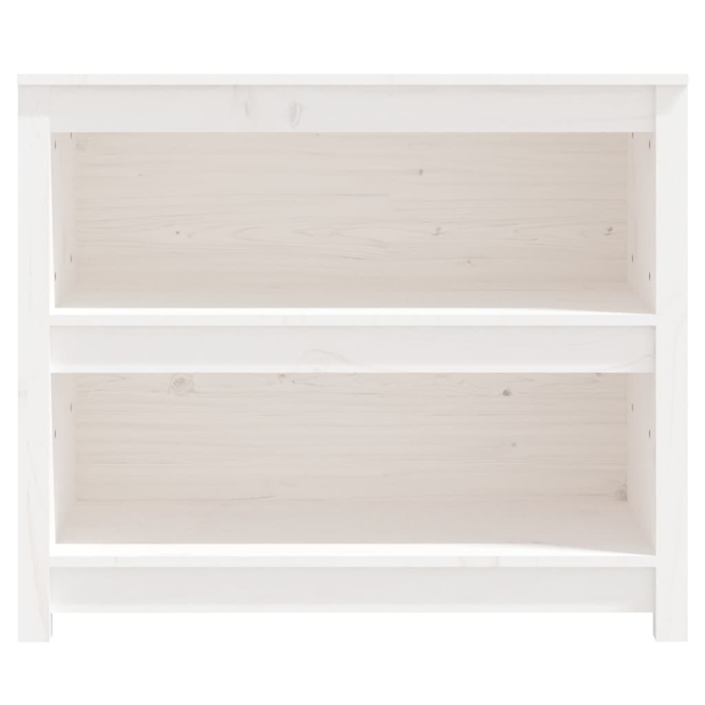 Kirjahylly valkoinen 80x35x68 cm täysi mänty - Sisustajankoti.fi