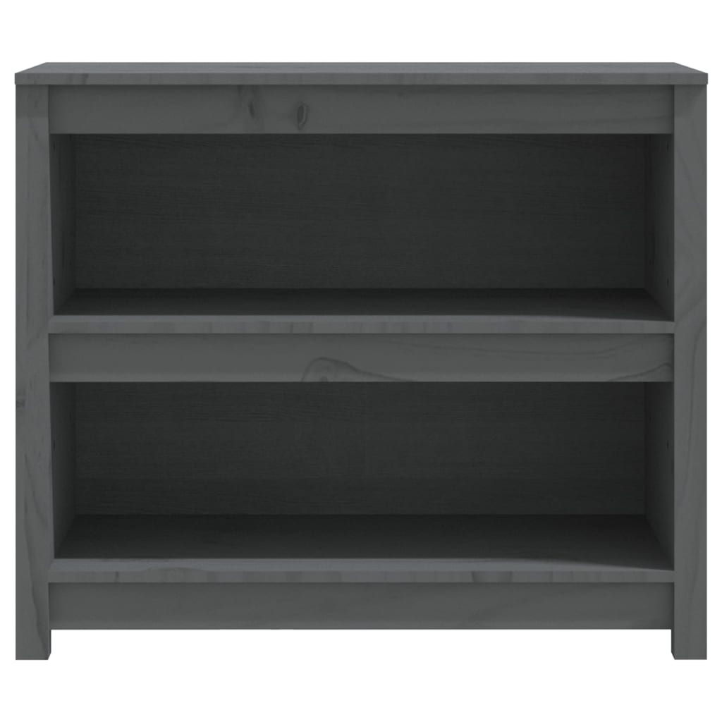 Kirjahylly harmaa 80x35x68 cm täysi mänty - Sisustajankoti.fi