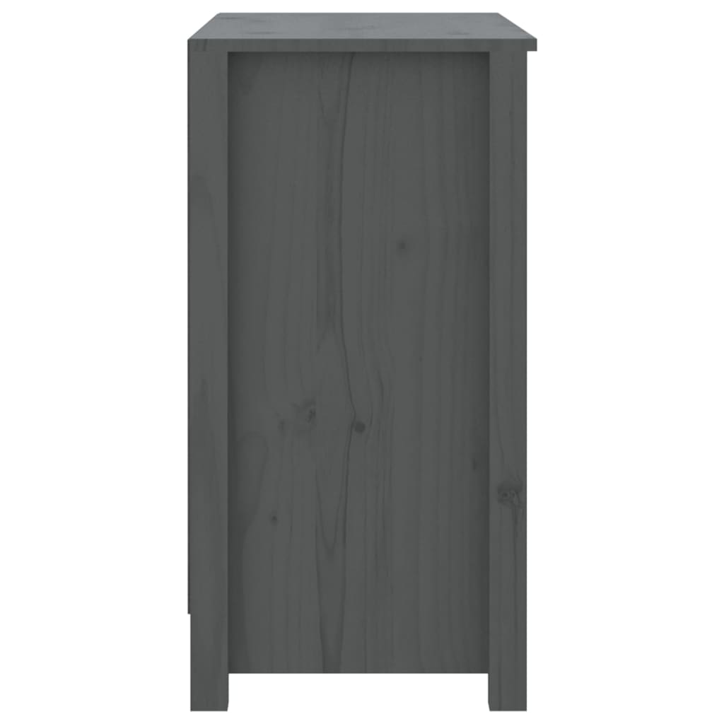 Kirjahylly harmaa 80x35x68 cm täysi mänty - Sisustajankoti.fi