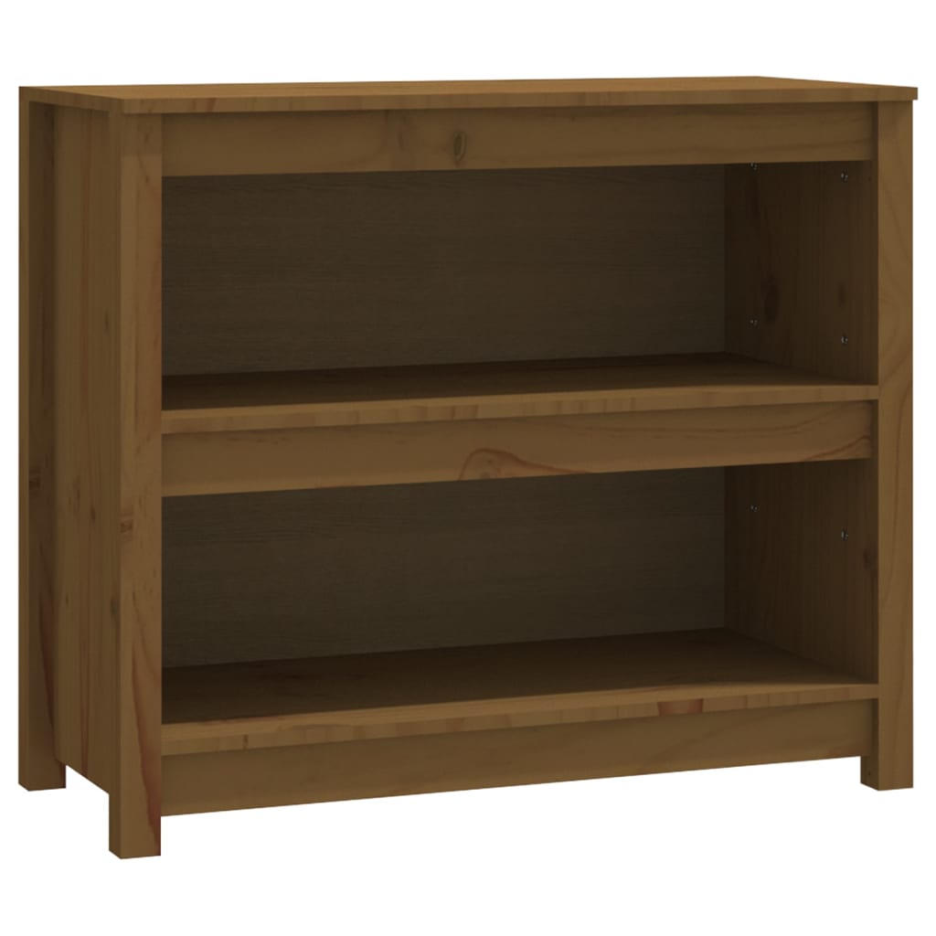 Kirjahylly hunajanruskea 80x35x68 cm täysi mänty - Sisustajankoti.fi