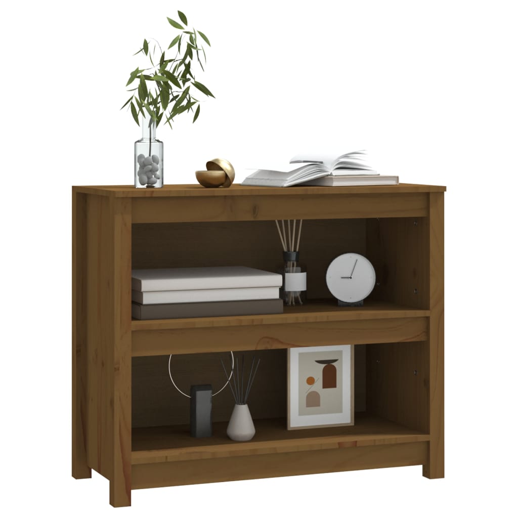 Kirjahylly hunajanruskea 80x35x68 cm täysi mänty - Sisustajankoti.fi