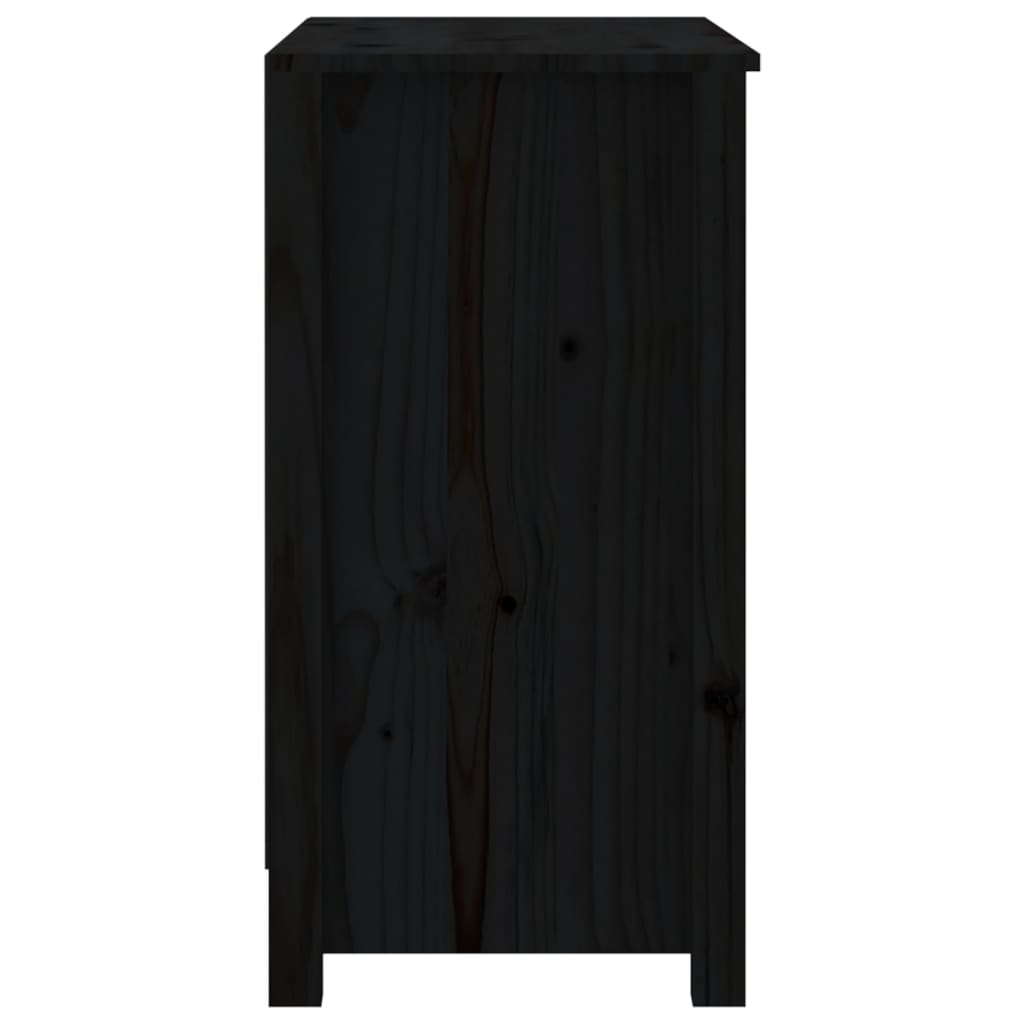 Kirjahylly musta 80x35x68 cm täysi mänty - Sisustajankoti.fi